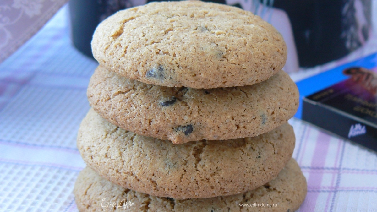 Цельнозерновое печенье с шоколадными каплями