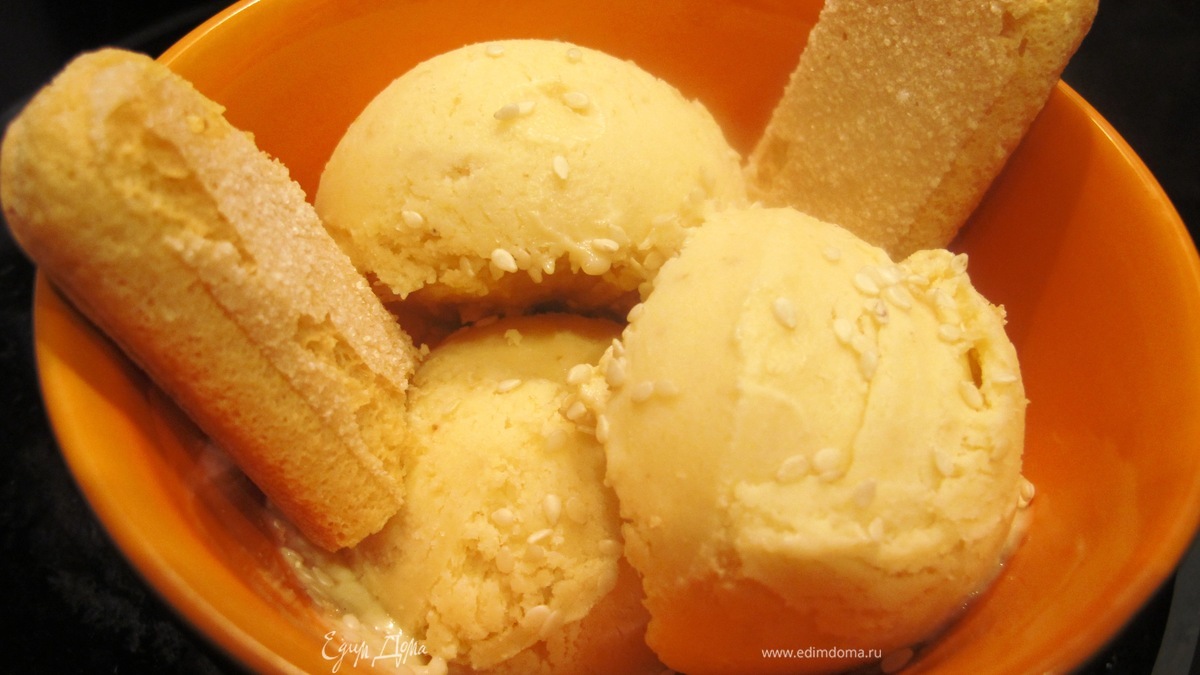 Кунжутное мороженое