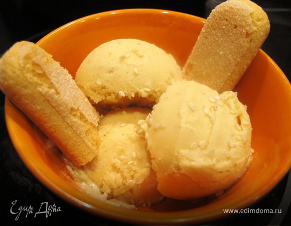 Кунжутное мороженое Кунжутное мороженое