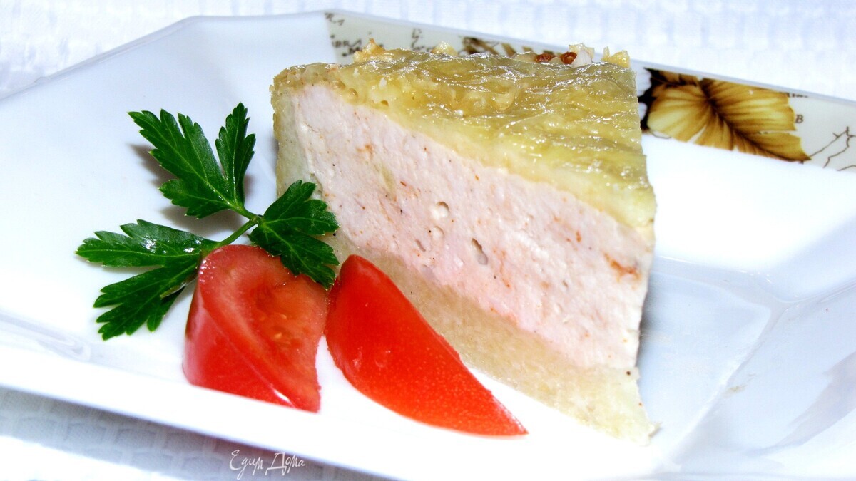 Картофельная запеканка с индейкой