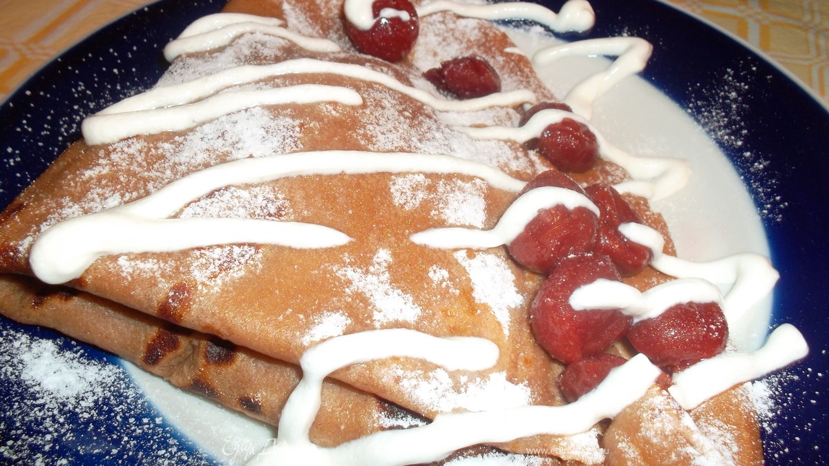 Блинчики "Вишня в шоколаде"