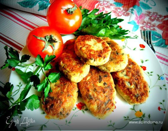 Постные картофельные котлетки с грибами Постные картофельные котлетки с грибами