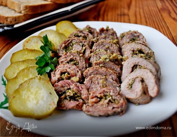 Рулеты из говядины "Прованские огурчики"