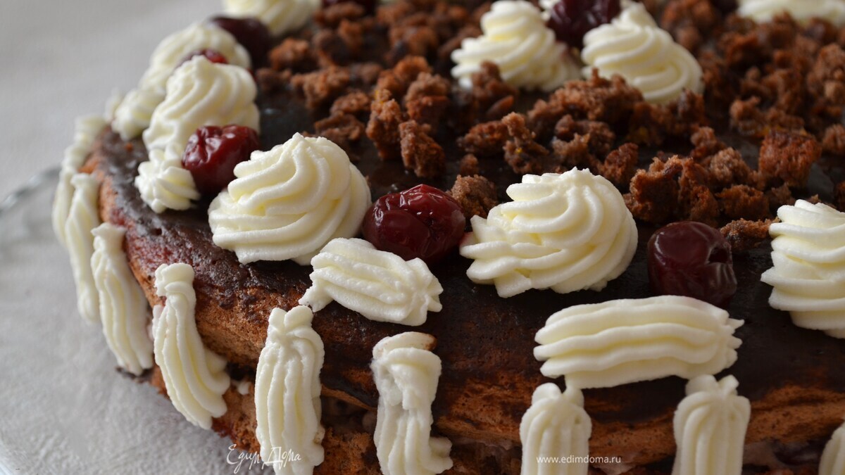 Торт "Пьяная вишня"