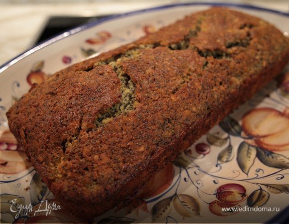 Цитрусовый кекс с маком и миндалем 