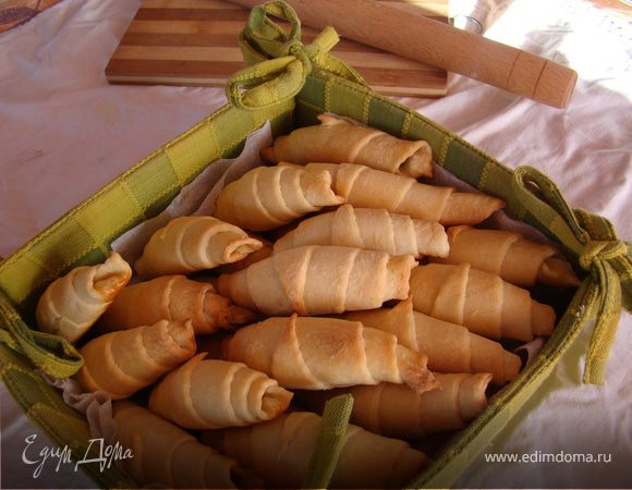 Рогалики сладкие, хрустящие