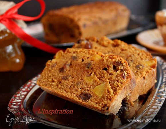 Карамельно-медовый постный кекс Карамельно-медовый постный кекс