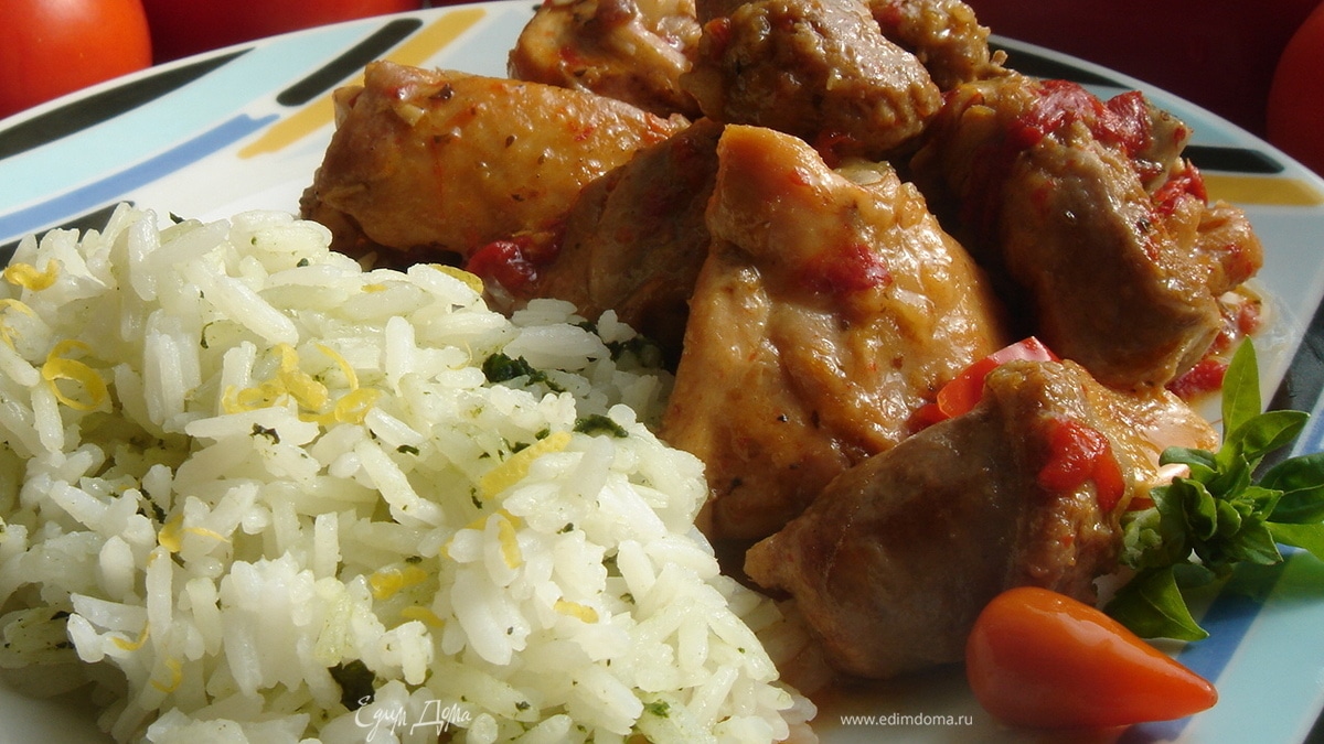 Куриное скарпариелло (Pollo Scarpariello)