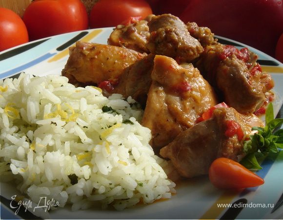 Куриное скарпариелло (Pollo Scarpariello)