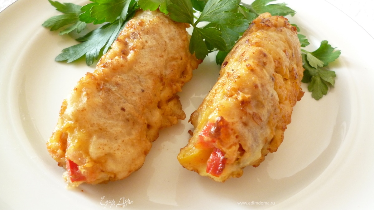 Рыбные рулетики с овощной начинкой