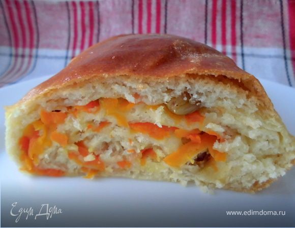 Рулет из дрожжевого теста с тыквой Рулет из дрожжевого теста с тыквой