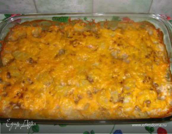 Запеканка с яблоками