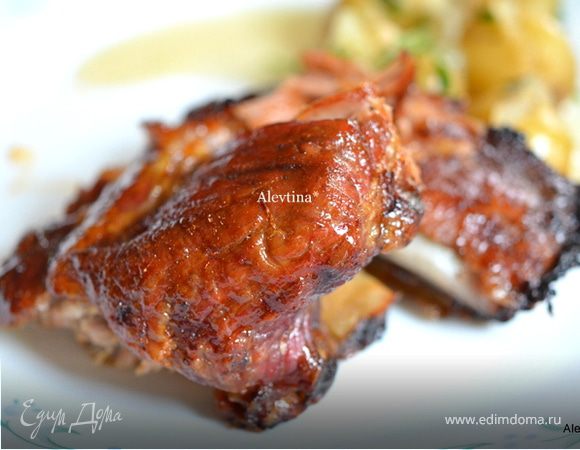 Свиные ребрышки в медовой глазури