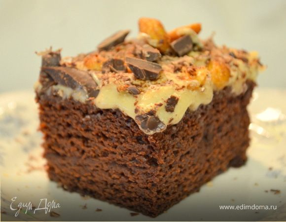 Шоколадный кекс с арахисовым маслом 