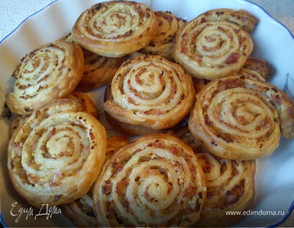 Улитки с луком и беконом