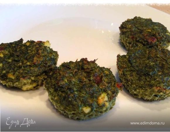 Оладьи из шпината с творогом Оладьи из шпината с творогом