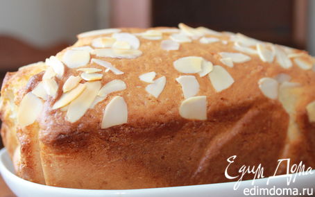 Рецепт Лимонный кекс с миндальными лепестками