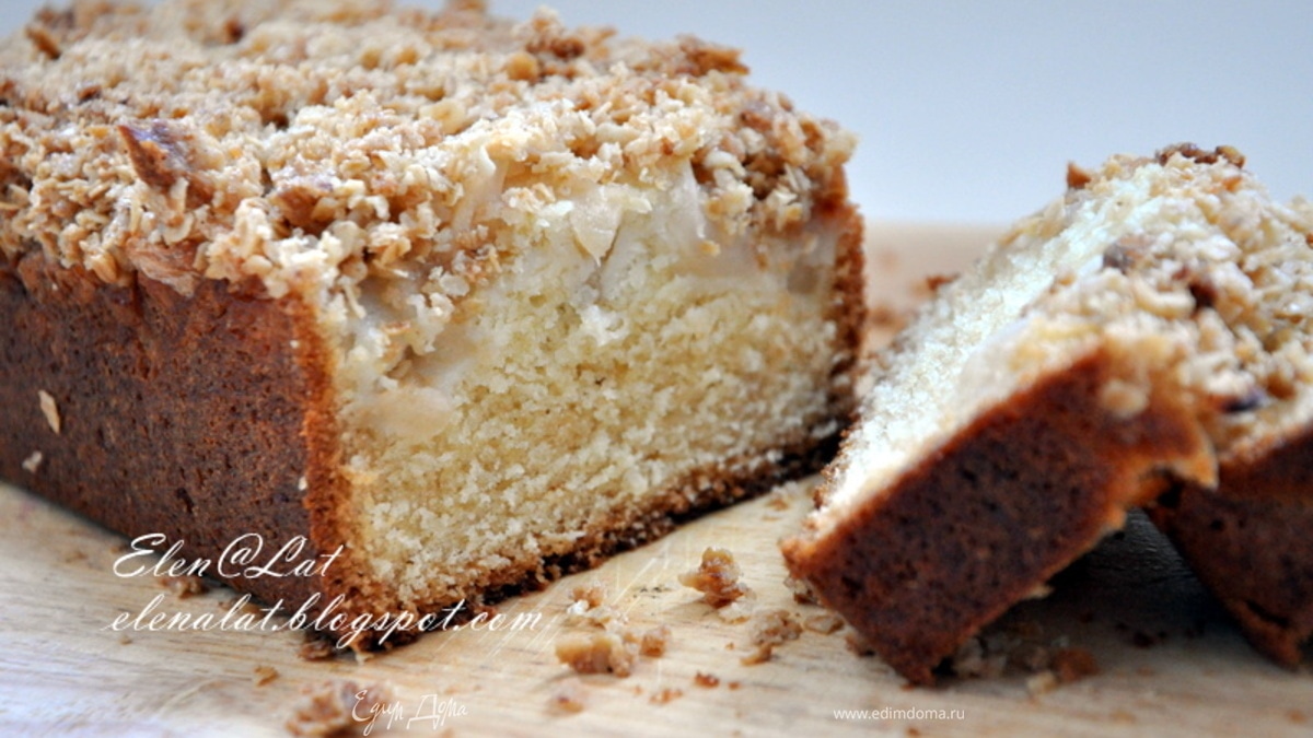 Кекс с яблоком и хрустящей корочкой (Apple Crumble Cake)