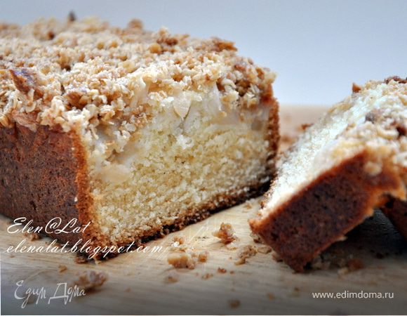 Кекс с яблоком и хрустящей корочкой (Apple Crumble Cake)
