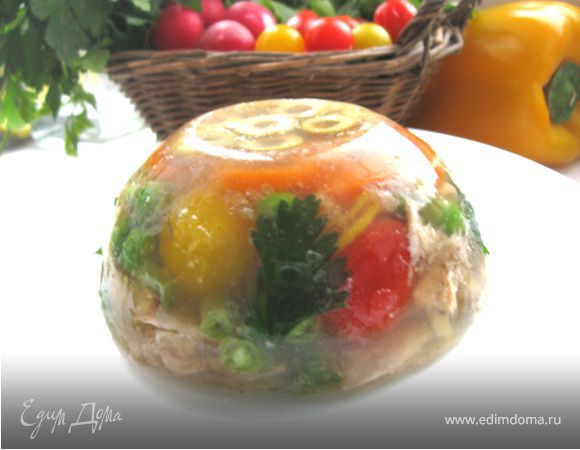 Заливное из курицы без добавления желатина