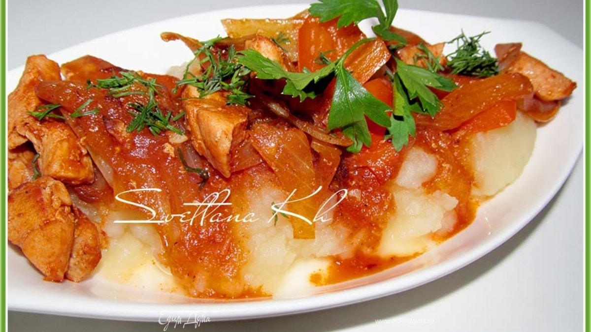 Острое куриное филе в пикантном соусе