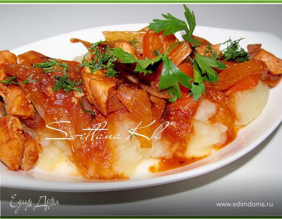 Острое куриное филе в пикантном соусе Острое куриное филе в пикантном соусе