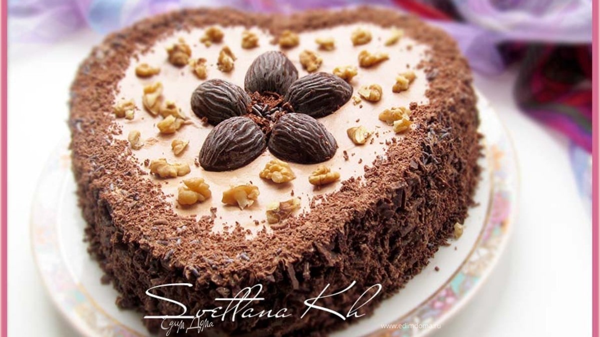 Торт "Шоколадно-фруктовая фантазия"