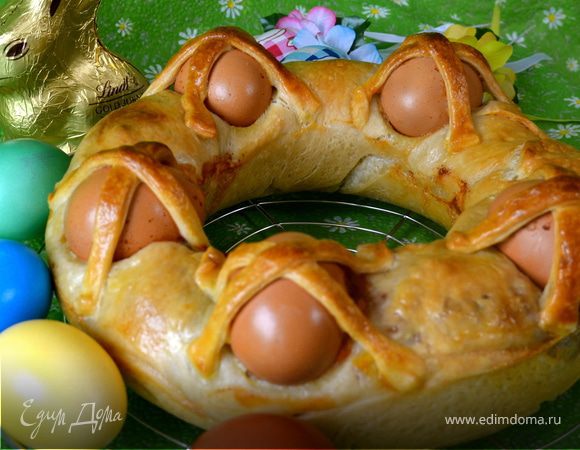 Итальянский Пасхальный каравай (Casatiello napoletano) Итальянский Пасхальный каравай (Casatiello napoletano)