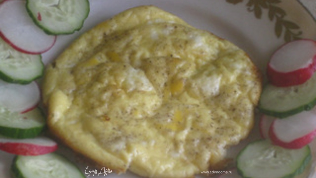 Нежный омлет в духовке