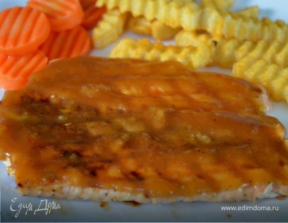 Семга в сладко-кислой глазури