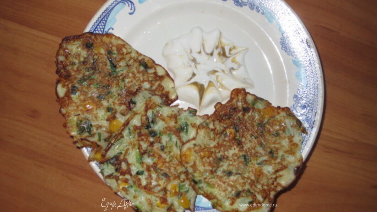 Капустные оладьи