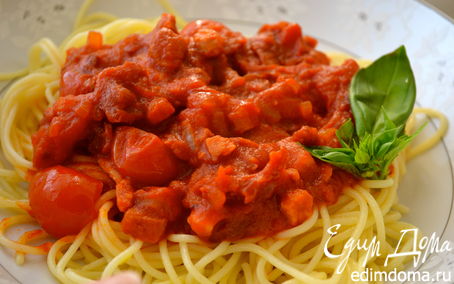 Рецепт Спагетти "4 помидора"