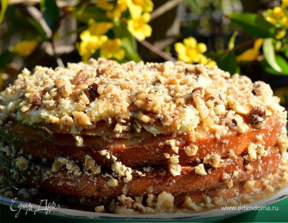 Простой карамельный торт Простой карамельный торт