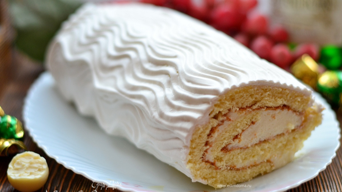 Бисквитный рулет «Шампань»