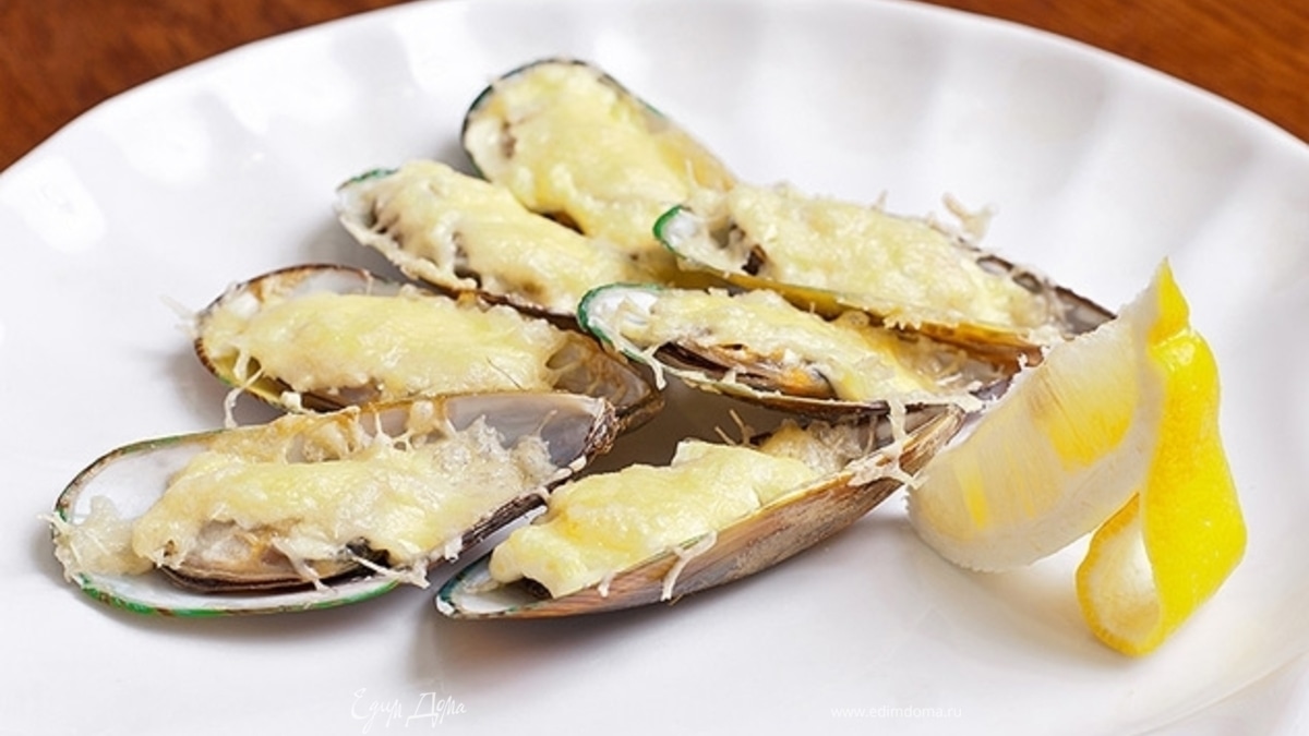 Рецепт мидий «Киви»