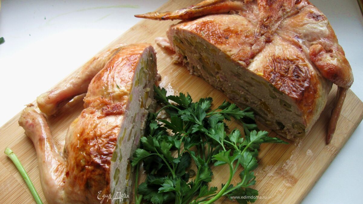 Румяная курочка  по-французски «Птичка с сюрпризом»