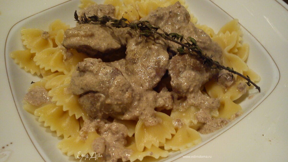 Бантики с куриной печенью