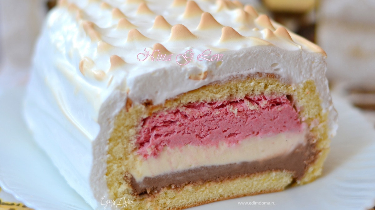 Торт-мороженое "Аляска" (Baked Alaska)