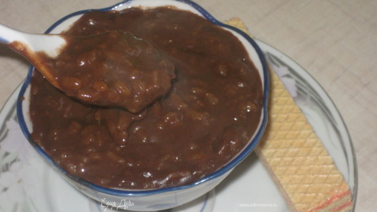 Шоколадный рисовый пудинг "Черные ночи"