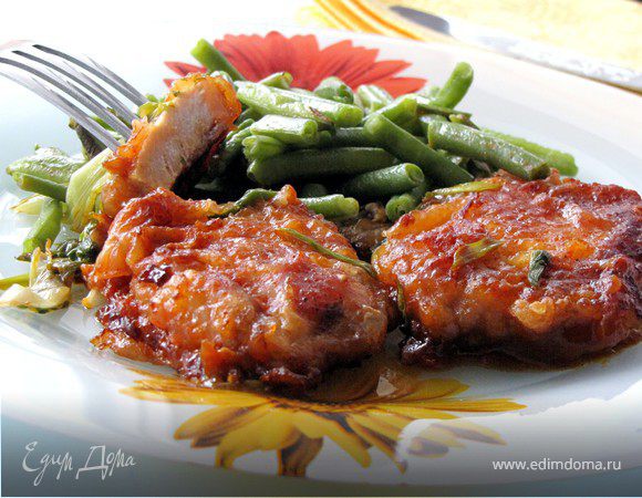 Свиные отбивные под лимонно-соевым соусом
