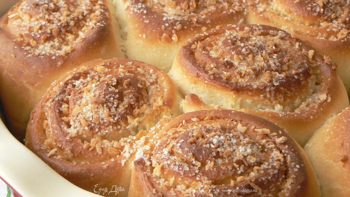 Булочки с кокосовой стружкой