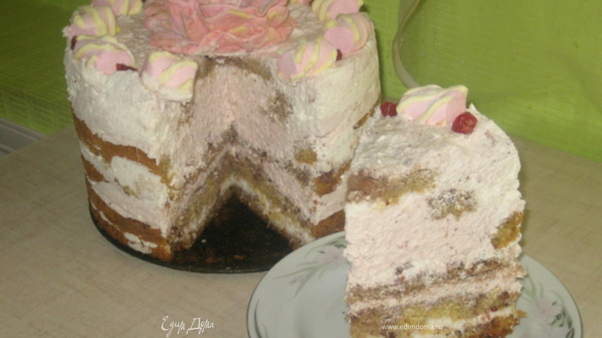 Торт "Лилия в снегу"