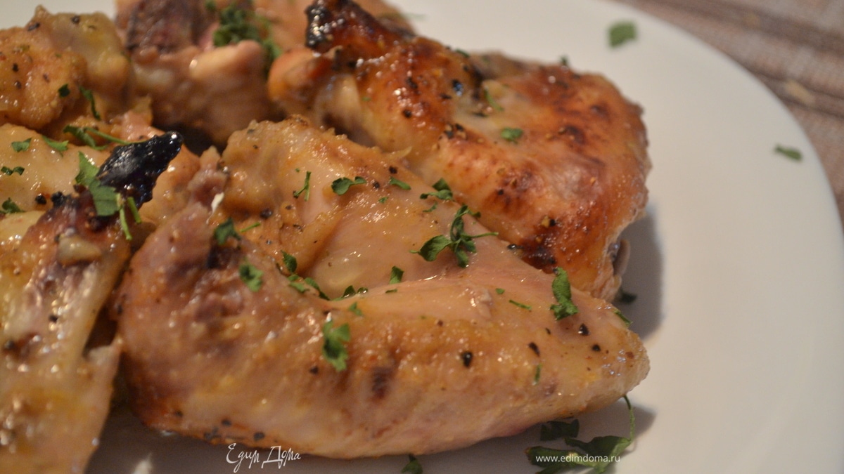 Крылышки в медово-горчичном маринаде