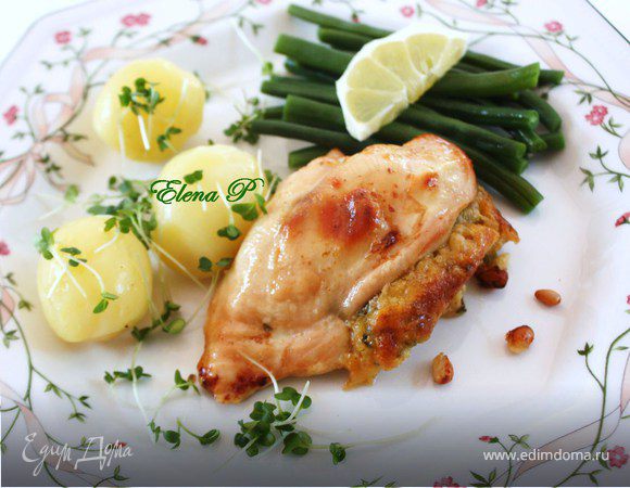 Куриные грудки с пикантной начинкой Куриные грудки с пикантной начинкой