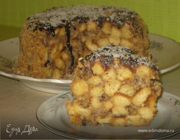 Торт "Медовые сотки" (БЕЗ РАСКАТКИ КОРЖЕЙ) Торт "Медовые сотки" (БЕЗ РАСКАТКИ КОРЖЕЙ)