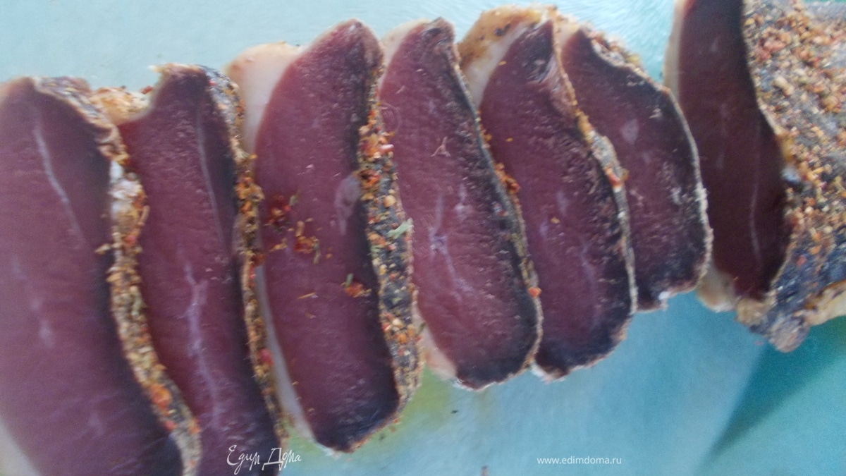 Вяленая утиная грудка со специями