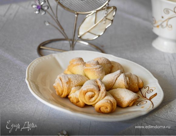 Розы из творожного теста Розы из творожного теста