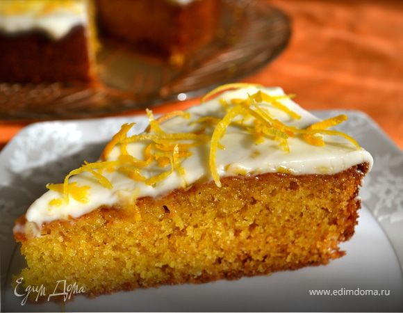 Глазированный апельсиновый пирог