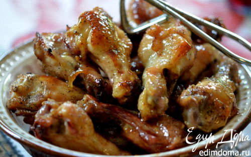 Рецепт Куриные крылышки с коричневым маслом и медом