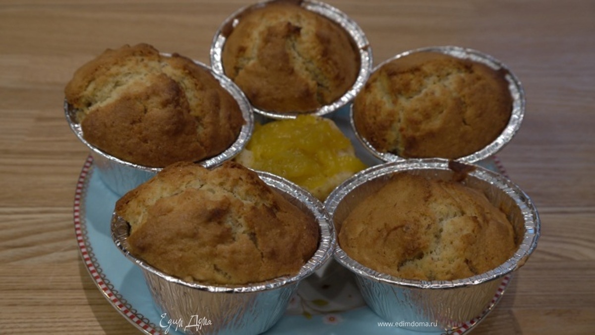 Миндальные маффины с манго 